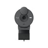 Logitech Brio 305 de frente con indicador de actividad y diseño compacto para videoconferencias confiables en trabajo híbrido