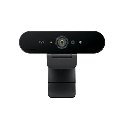 Webcam Logitech BRIO 4K HDR 960-001723 vista frontal para videollamadas profesionales con imagen Ultra HD nítida