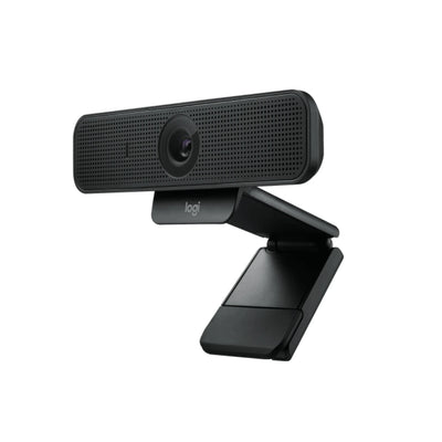 Logitech C925e con clip de montaje para monitor o laptop, ideal para videoconferencias en oficina y home office