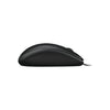 Perfil lateral del mouse Logitech MK120 alámbrico con forma cómoda para uso prolongado en escritorio y oficina.