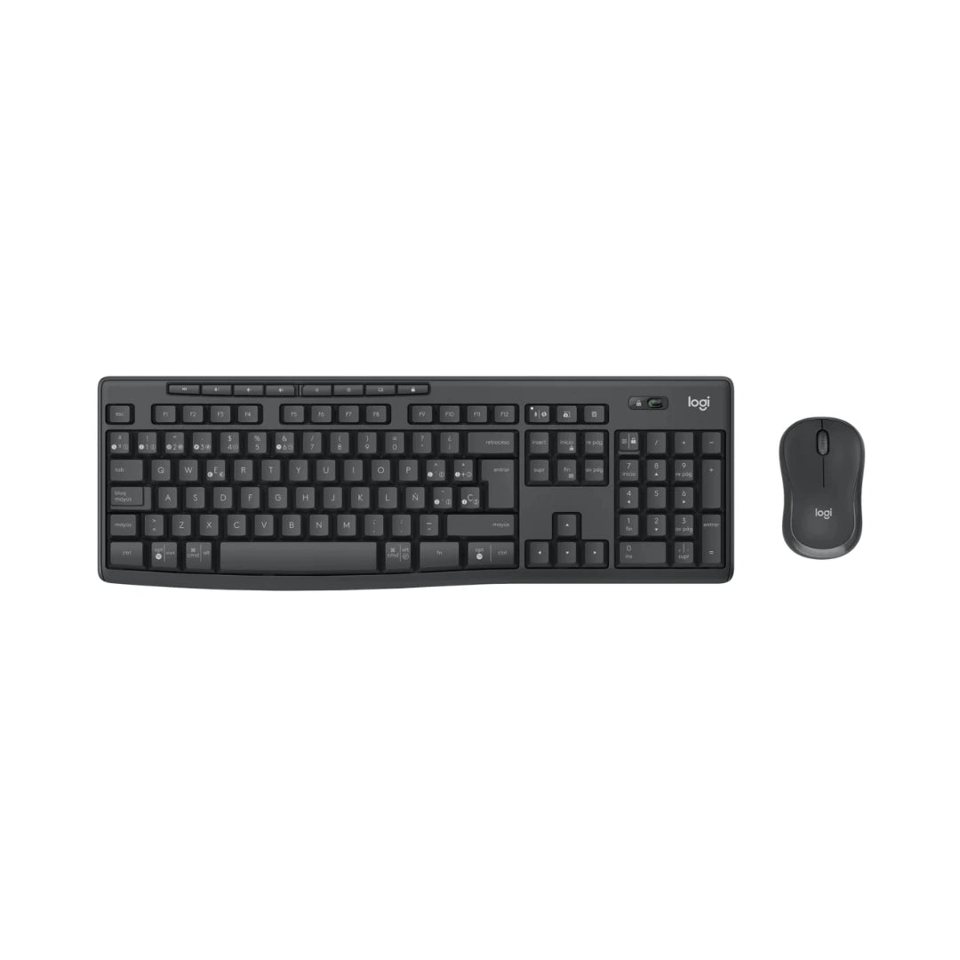 Logitech MK370 Combo for Business con teclado completo y mouse inalámbrico para productividad segura en oficinas