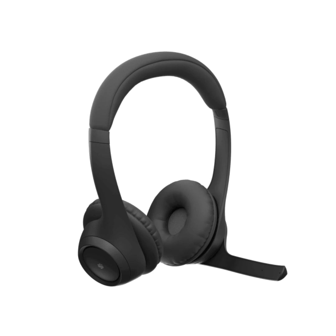 Auriculares Logitech Zone 305 981-001457 vista lateral con diadema acolchada, ideales para videollamadas y trabajo híbrido con audio claro
