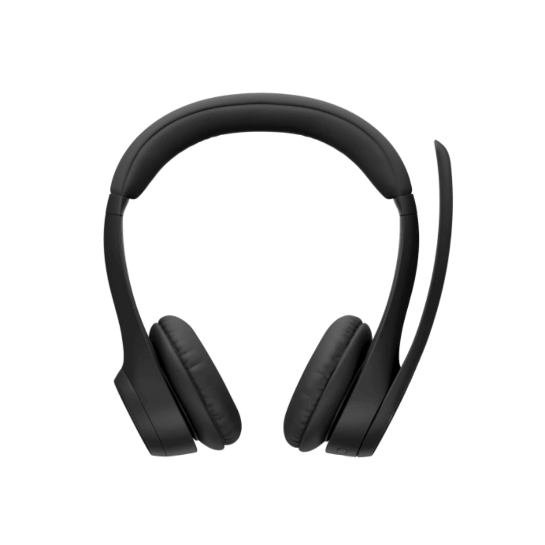 Logitech Zone 305 (981-001457) auriculares Bluetooth para oficina con micrófono en posición de uso y enfoque en llamadas sin interrupciones
