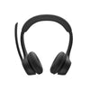 Logitech Zone 305 981-001457 vista frontal con micrófono abatible, diseñado para reuniones corporativas con voz nítida y control de llamadas
