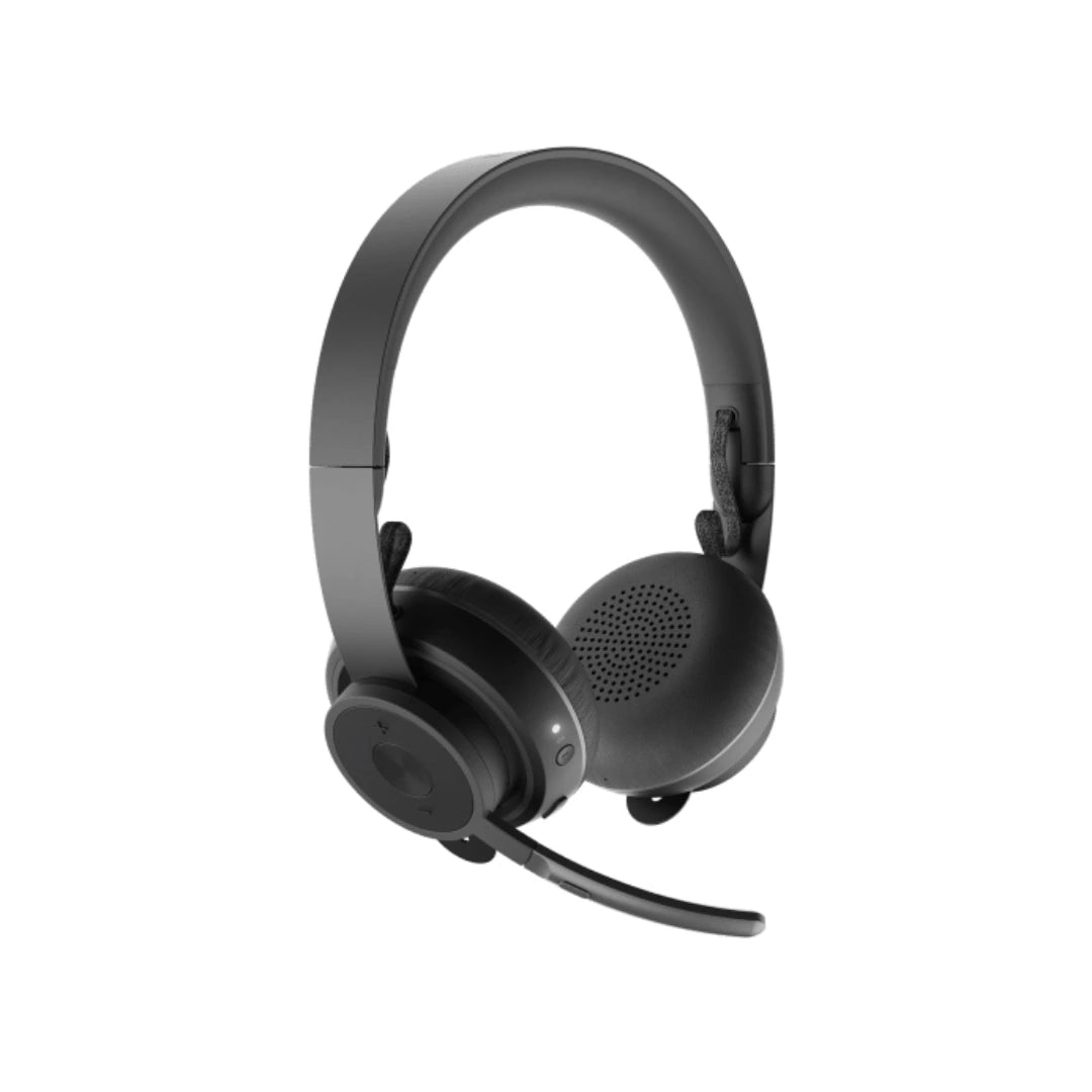 Auriculares Logitech Zone Wireless 981-000913 con micrófono abatible y cancelación activa de ruido para videollamadas profesionales en oficina y home office