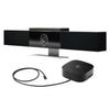 Bundle Poly Studio USB Video Bar junto al HP USB-C Dock G5 con cable USB-C incluido, solución plug and play para videoconferencias profesionales y estaciones de trabajo híbridas.