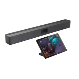 Yealink Mirimbar A50 soundbar con cámara integrada y panel de control para colaboración empresarial